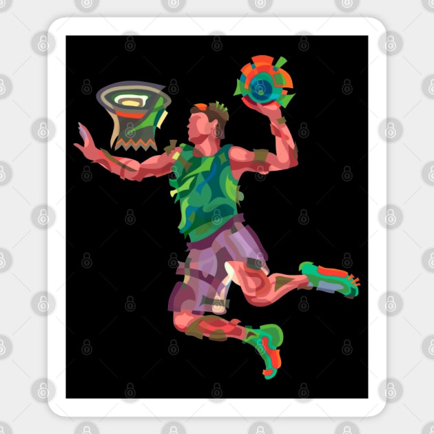 SLAM DUNK - ACCURATE BASKET BALL SHOT Sticker by STYLIZED ART